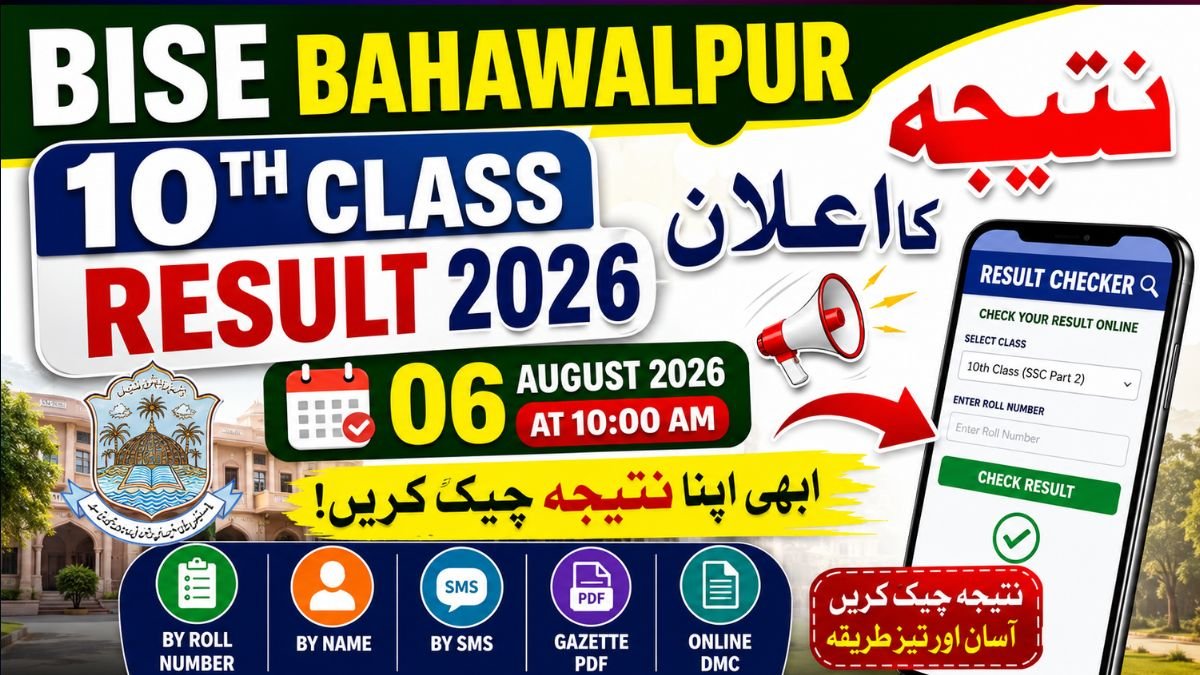 BISE Bahawalpur 10th Class Result 2026 Check by Roll Number